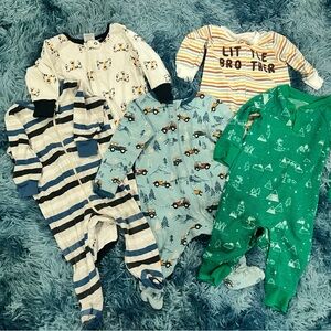 3-6 month boys pajamas